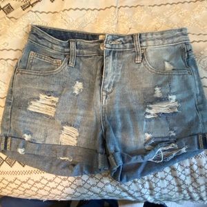 Denim shorts